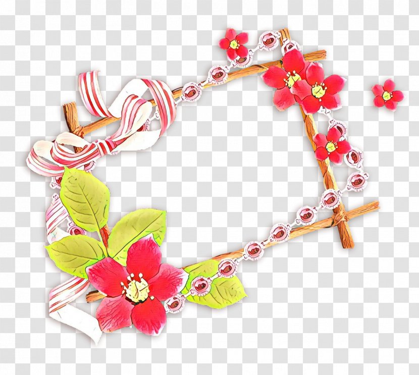 Pink Flower Cartoon - Plant - Headpiece Transparent PNG