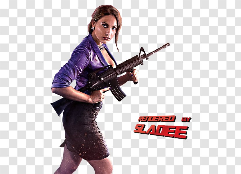 Saints Row IV Row: The Third 2 Gat Out Of Hell - Woman Gun Transparent PNG