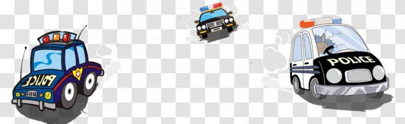 Police Car Vehicle Officer - Technology - Creative Cartoon Transparent PNG