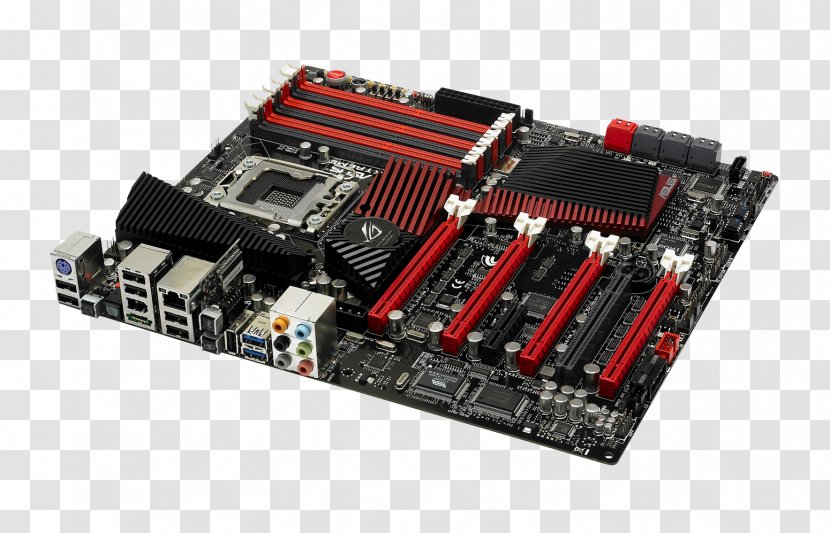 Intel X58 LGA 1366 Motherboard Core I7 Chipset - Amd Crossfirex - Cartoon Transparent PNG