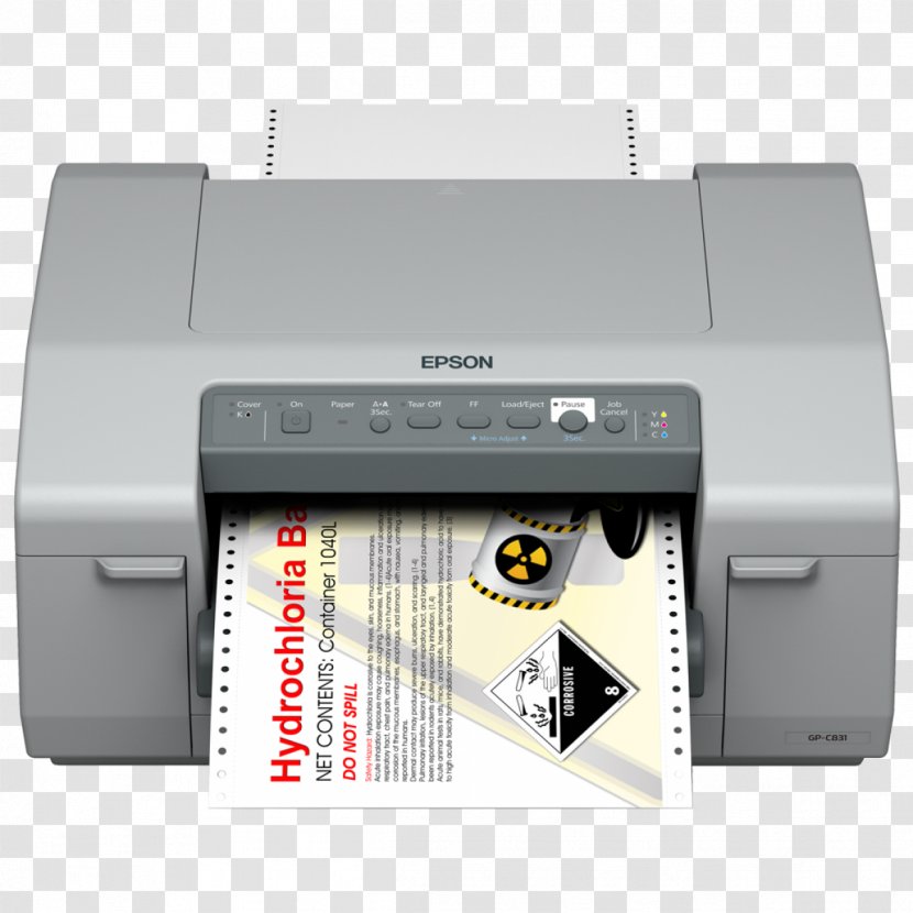 Label Printer Epson Ink Cartridge - Printing Transparent PNG