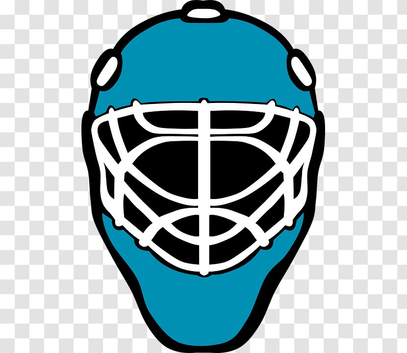 Goaltender Mask Hockey Helmets Sticks Ice - Quadrat Cartoon Transparent PNG