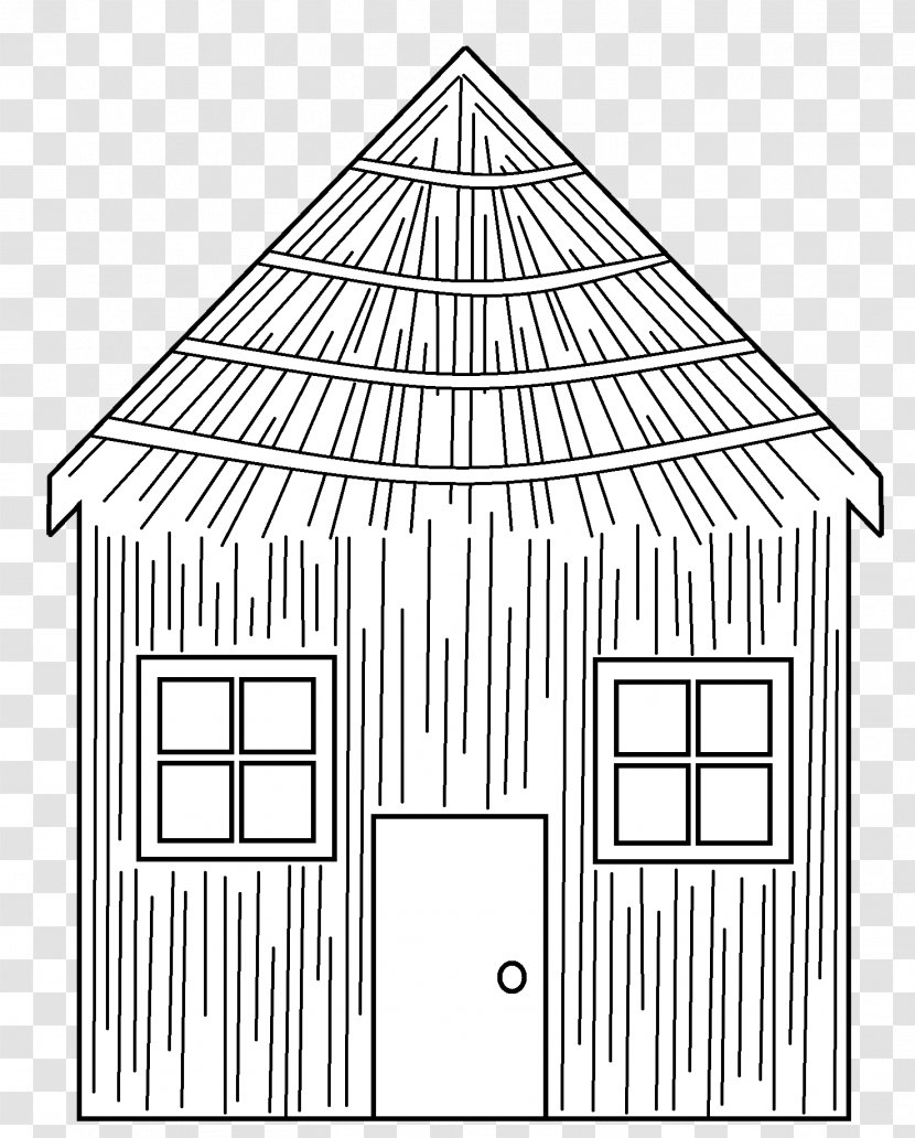 Big Bad Wolf Domestic Pig Coloring Book The Three Little Pigs House - Drawing - Straw Cliparts Transparent PNG