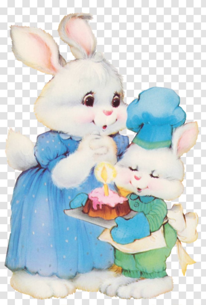 Easter Bunny Figurine Stuffed Animals & Cuddly Toys - Rabits And Hares Transparent PNG