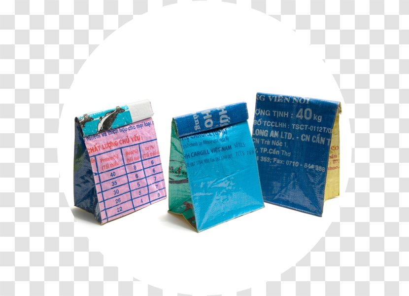 Plastic Carton - Turquoise - Lunch Bag Transparent PNG