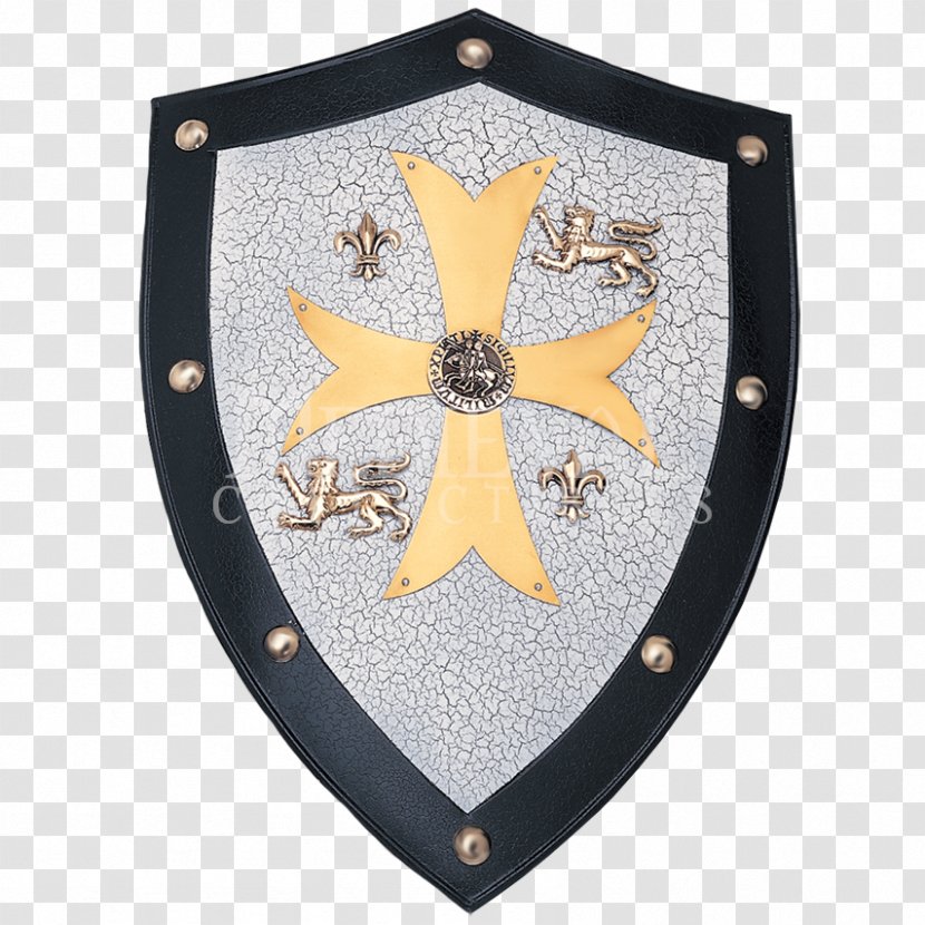Middle Ages Crusades Knights Templar Shield - Order Of Chivalry - Beautifully Transparent PNG
