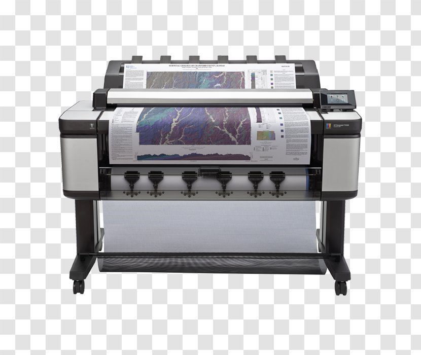 Hewlett-Packard Multi-function Printer HP Designjet T3500 EMFP B9E24 Image Scanner - Ink Cartridge - Hewlett-packard Transparent PNG