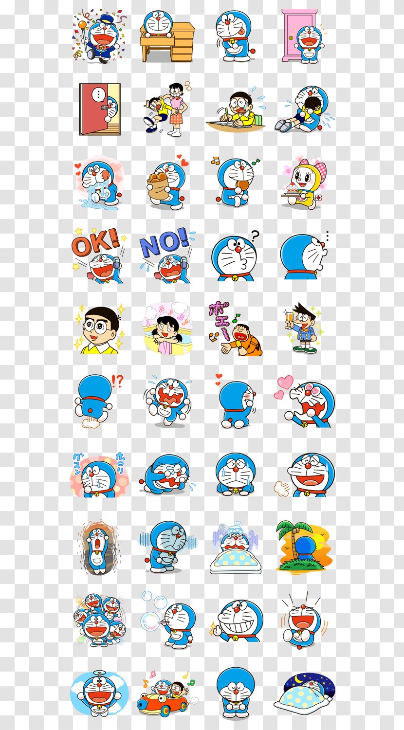 Doraemon Sticker Shizuka Minamoto Nobita Nobi Dorami - Hello Kitty - Stand By Me Transparent PNG