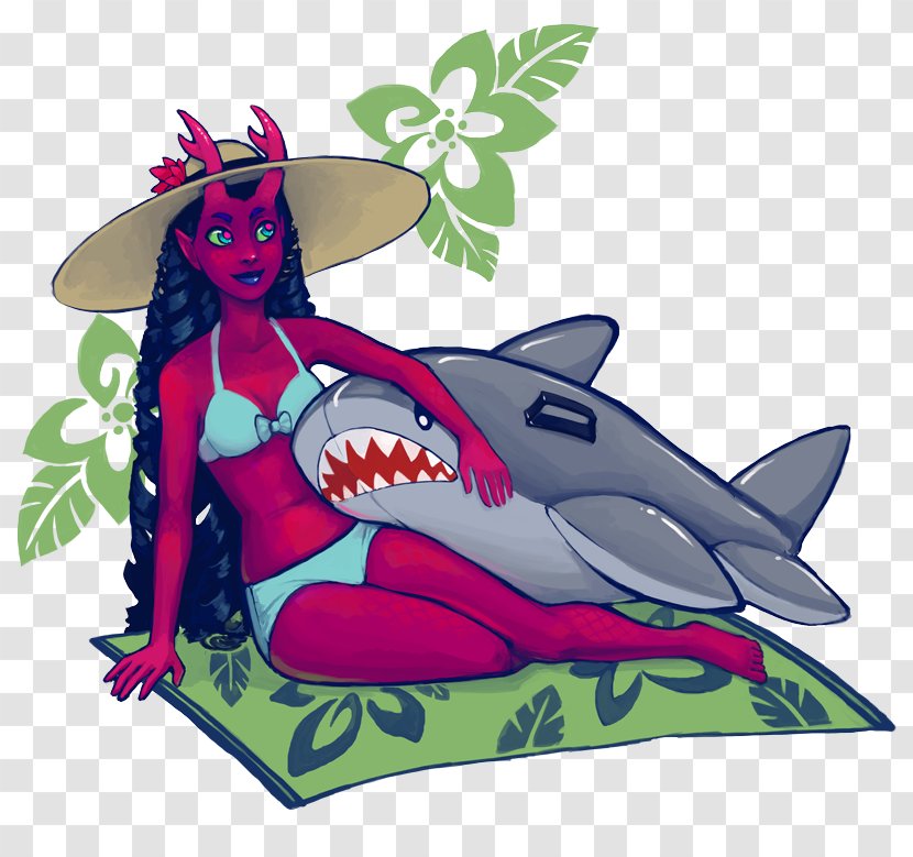 Drawing Illustration Ava's Demon Clip Art Shark - Fictional Character - Ava Watercolor Transparent PNG