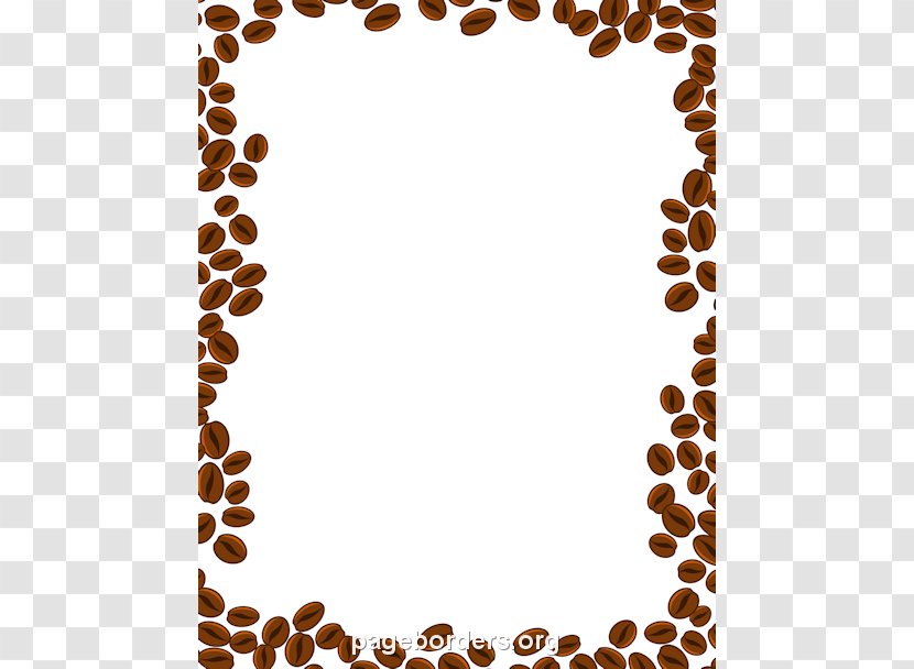 Coffee Bean Cappuccino Cafe Clip Art - Stock Photography - Brown Border Cliparts Transparent PNG