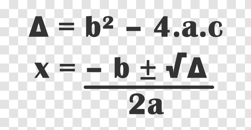 Deducción De La Fórmula Bhaskara Quadratic Equation Formula Zero Of A Function Solving - Mathematics Transparent PNG