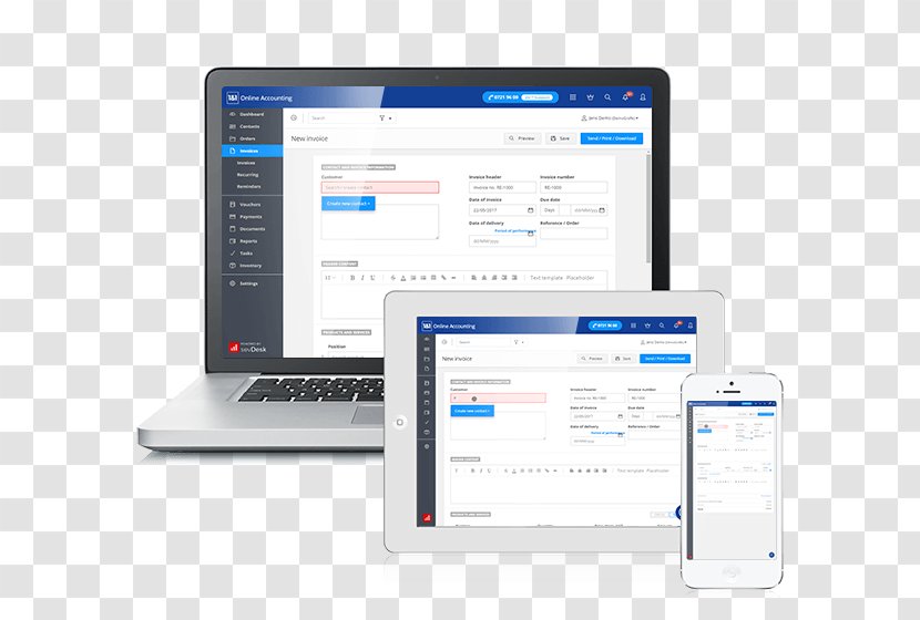 Invoice Accounting Software Computer Create - Engineering - Financial Transparent PNG