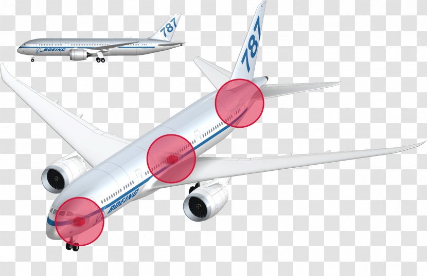 Boeing 767 Airbus 787 Dreamliner Airplane Aircraft - Aviation Transparent PNG