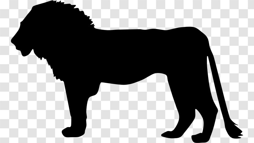 Lion Silhouette Cat Clip Art - Carnivoran - Profile Transparent PNG