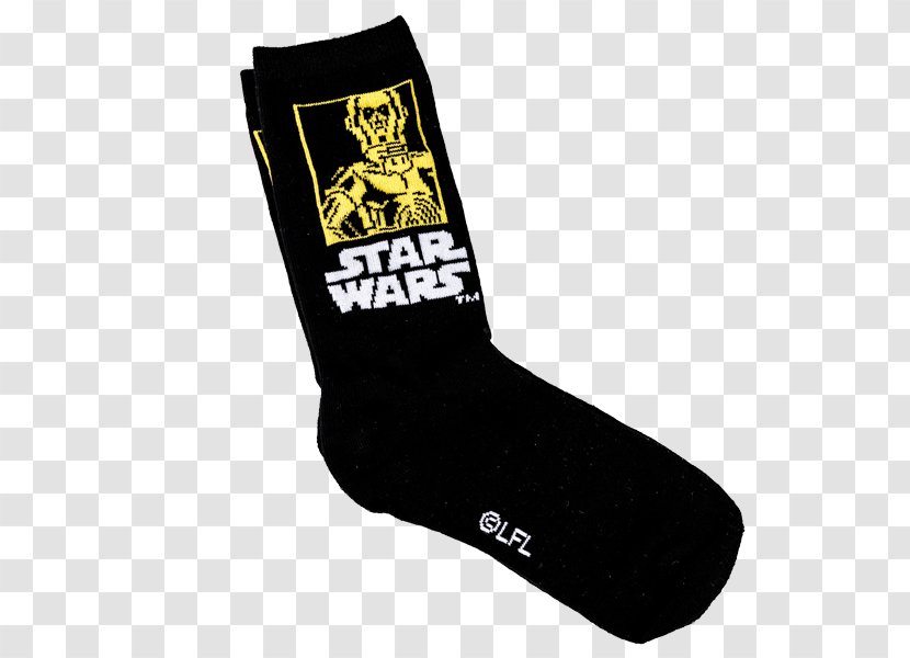 SOCK'M Star Wars Black M Font - C-3PO Transparent PNG