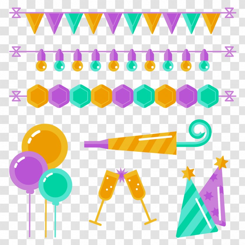Party Decoration - Birthday - Drawing Transparent PNG