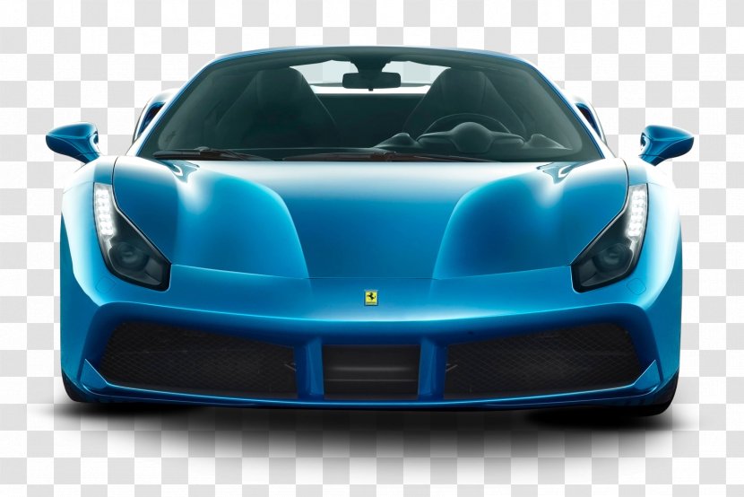 2017 Ferrari 488 Spider Sports Car International Motor Show Germany - Convertible - Blue Front Transparent PNG