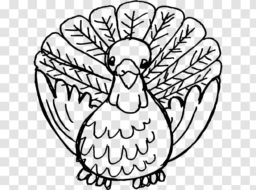 Black Turkey Thanksgiving Dinner Pilgrim Clip Art - Flower - Bird Transparent PNG