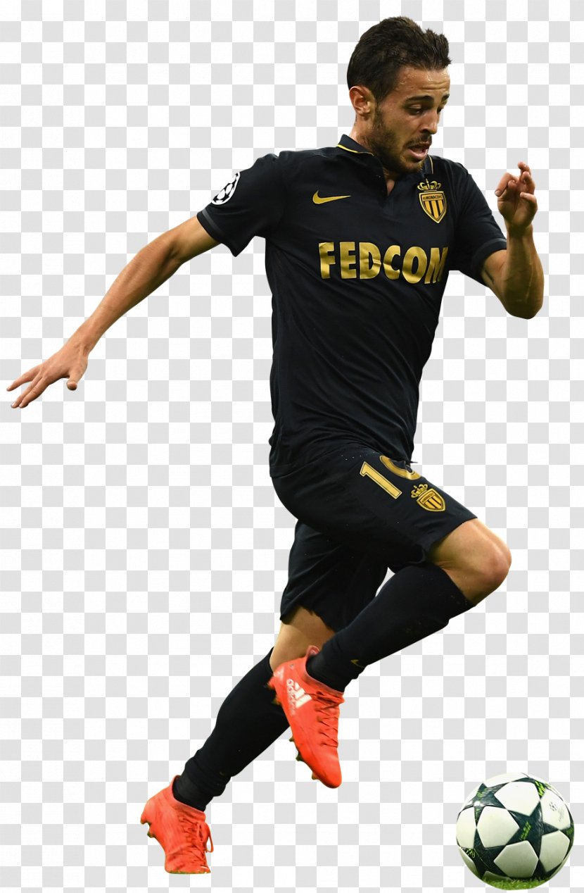 Bernardo Silva AS Monaco FC Soccer Player Jersey Football - T Shirt Transparent PNG