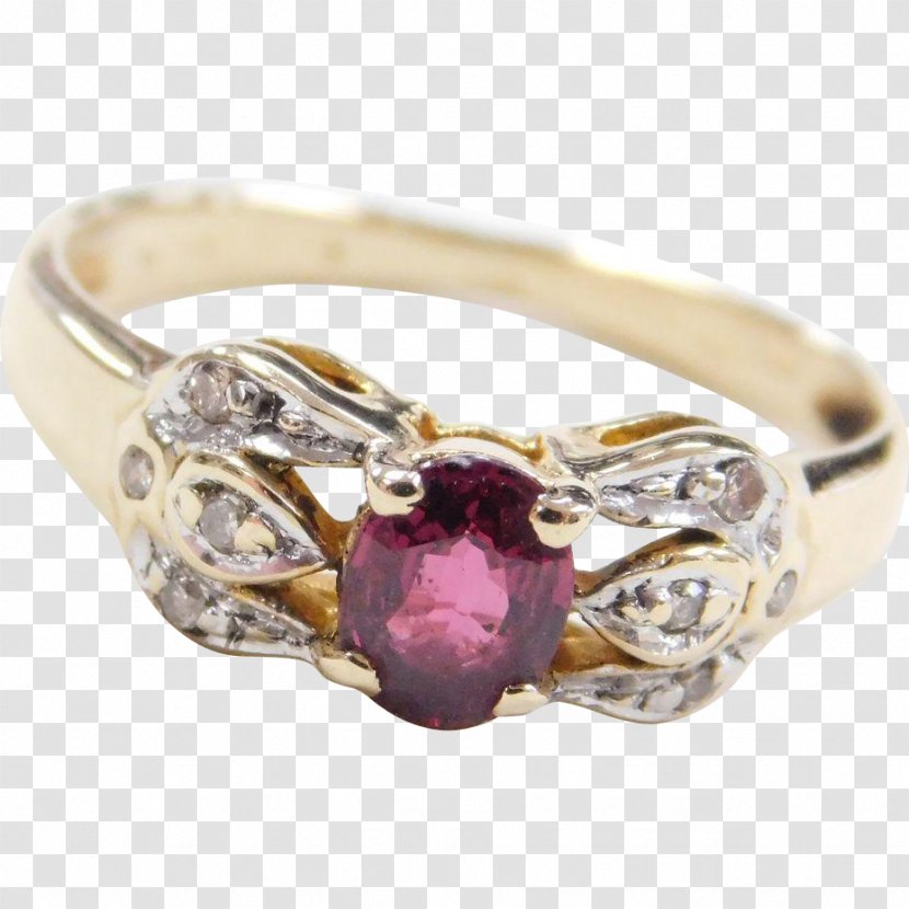 Ruby Ring Gold Diamond Body Jewellery Transparent PNG