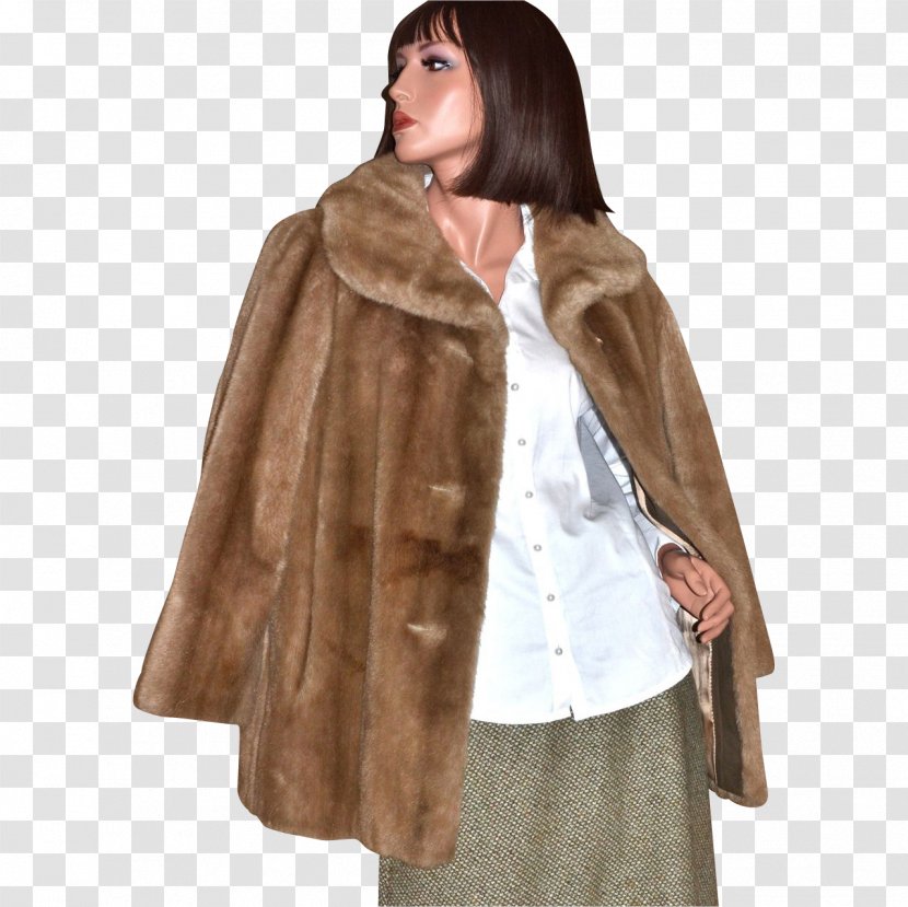 Fur Clothing Coat Jacket American Mink - Surcoat Transparent PNG