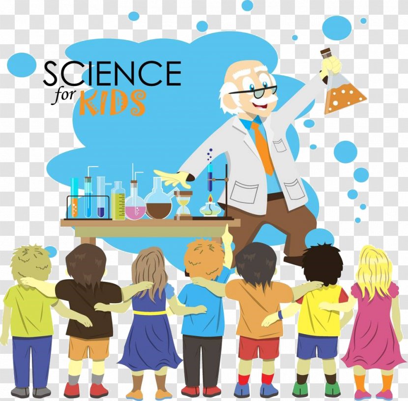Science Laboratory Child Scientist - Cartoon Material Transparent PNG
