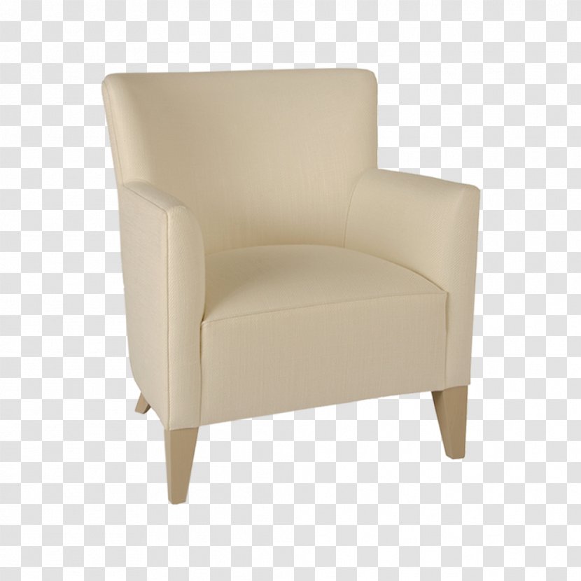 Club Chair Beige Angle - Textile Furniture Designs Transparent PNG