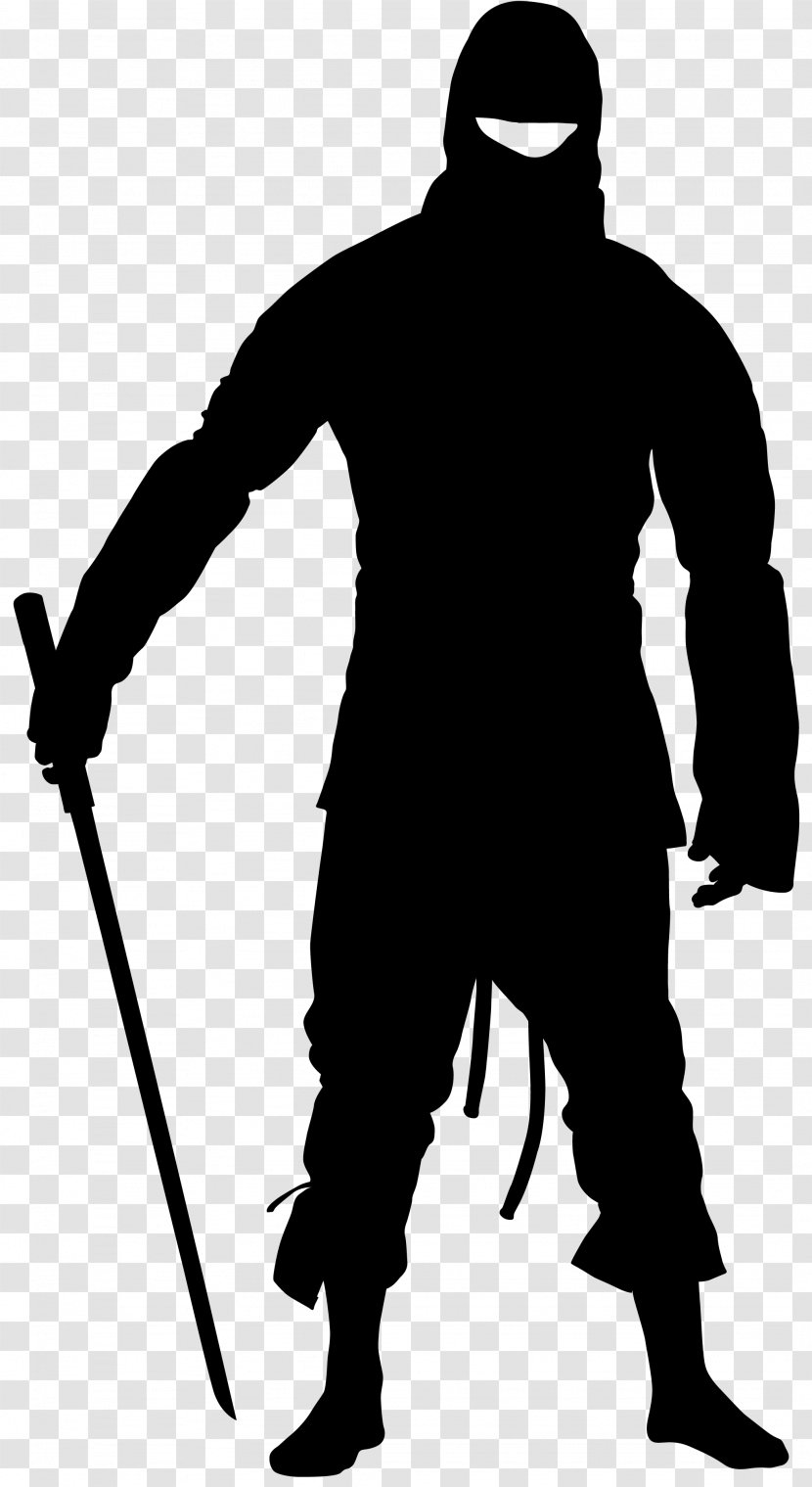 Silhouette Ninja Clip Art - Martial Illustration Transparent PNG