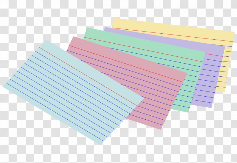 Paper Index Card Stock Business Library - Placemat - Cliparts Transparent PNG