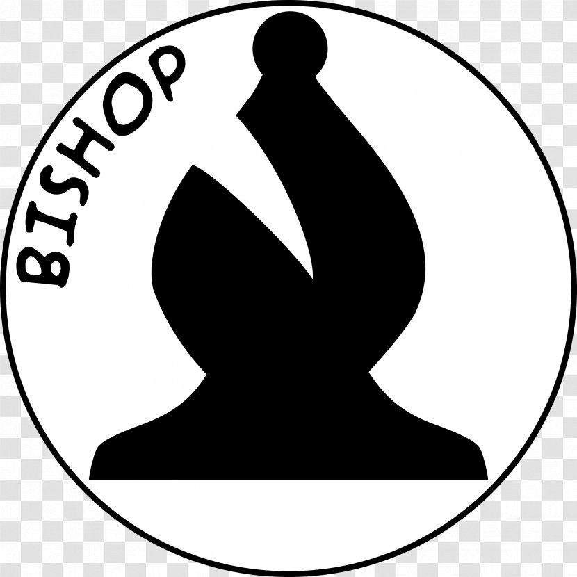 Chess Piece Bishop Pawn Knight - Line Art Transparent PNG