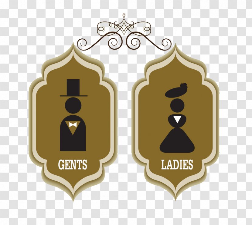 Logo Toilet Icon - Label - Men And Women Sign Transparent PNG