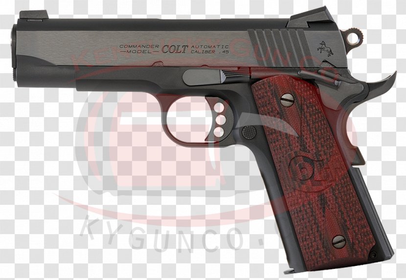 Colt's Manufacturing Company M1911 Pistol Colt Commander Automatic .45 ACP - Firearm - Handgun Transparent PNG
