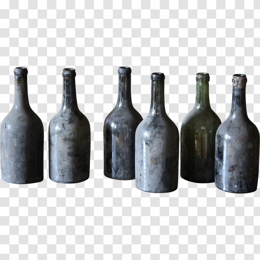 Glass Bottle Burgundy Wine Champagne Transparent PNG