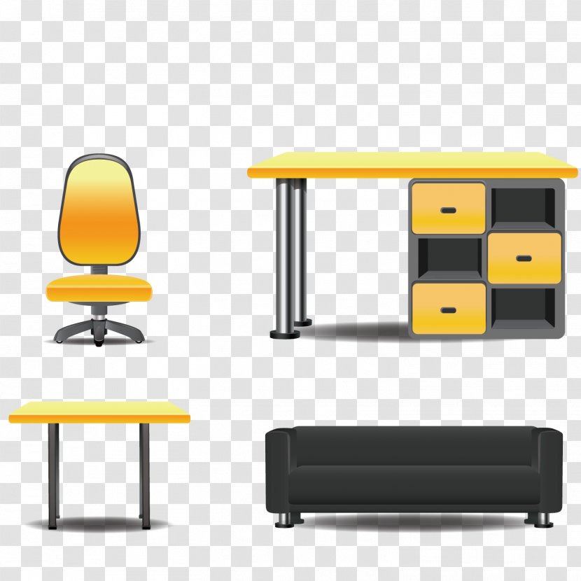 Table Furniture Bedroom Download - Chair - Computer Desk, Cabinet, Sofa Transparent PNG