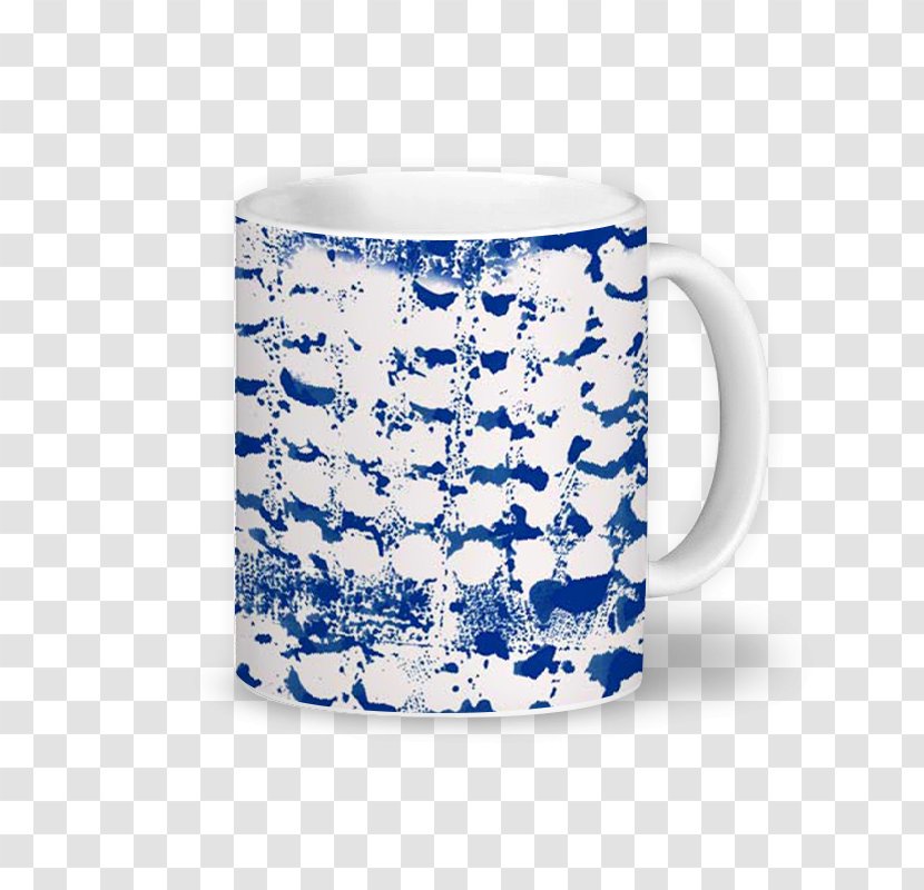 Coffee Cup Mug Blue And White Pottery Porcelain - Watercolor Halo Dyeing Transparent PNG