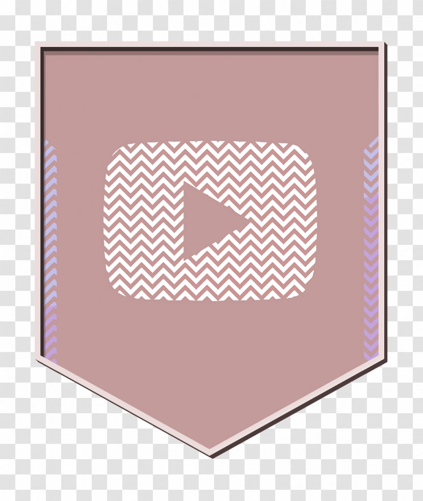Play Icon Shield Social - Polka Dot Peach Transparent PNG