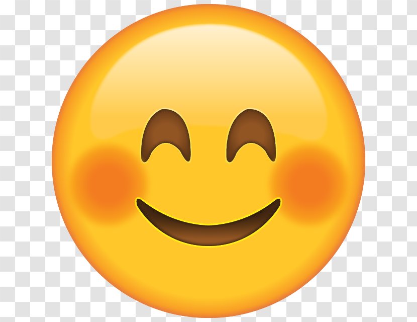 Emoji Blushing Smiley Clip Art - Face - HD Transparent PNG