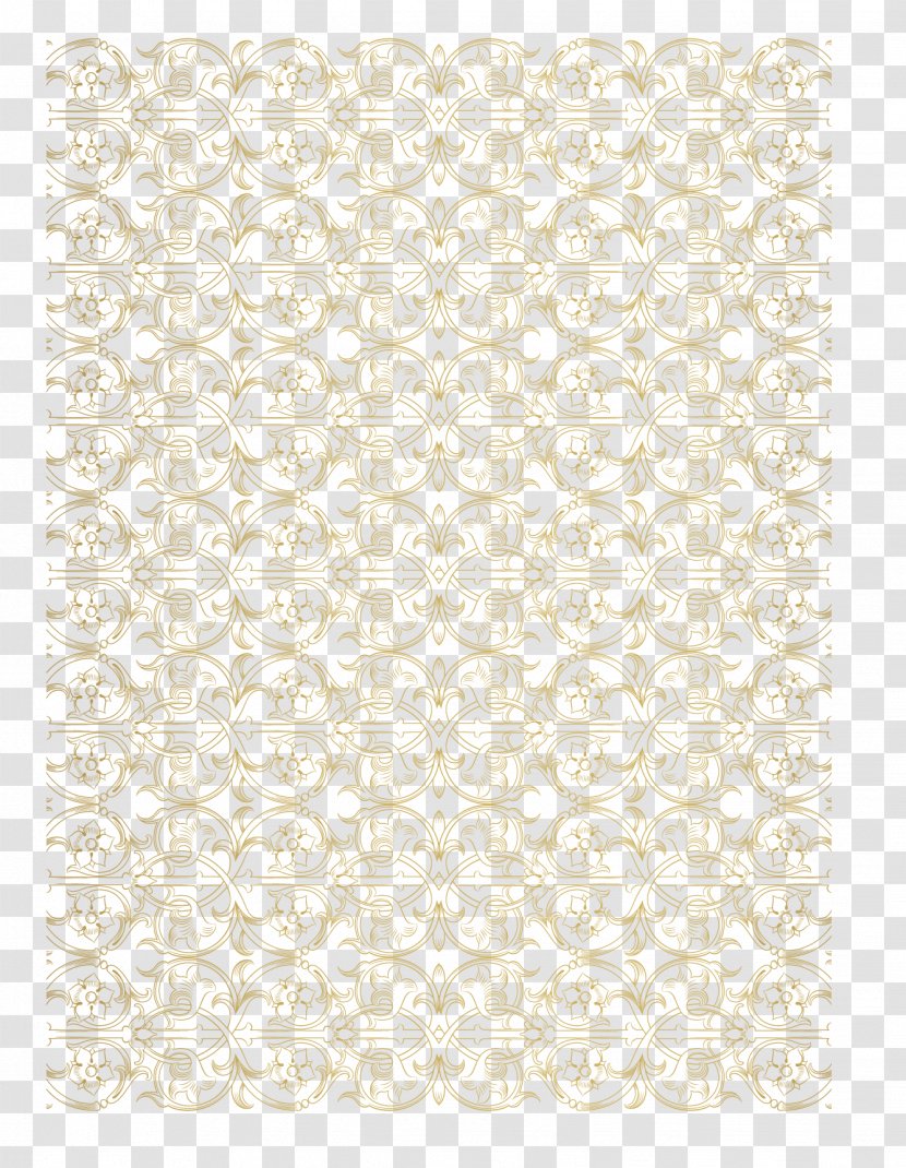 Download Gold Google Images - Textile - European Lace Pattern Border Transparent PNG
