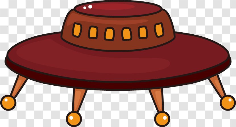 Unidentified Flying Object Cartoon Saucer Extraterrestrial Life - Drawing - UFO Transparent PNG