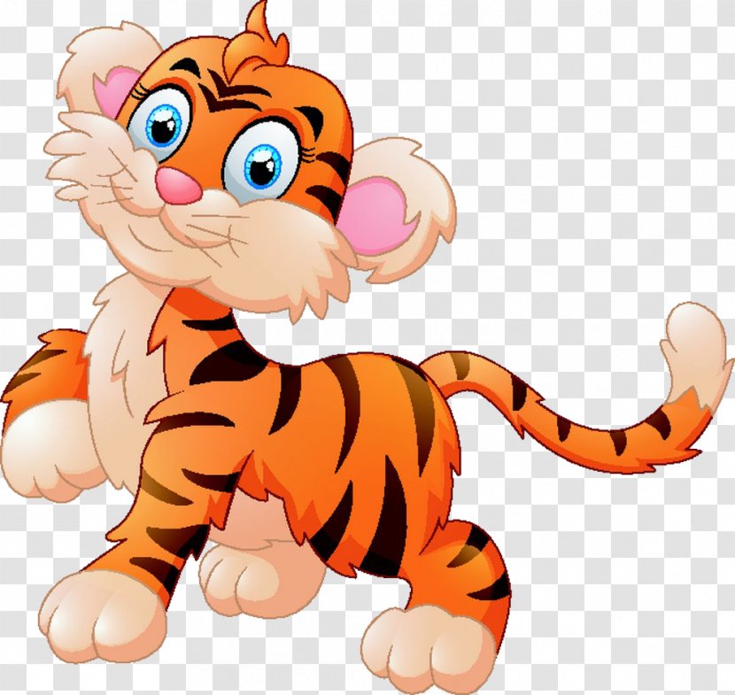 Tiger Computer File - Carnivoran - Cartoon Transparent PNG