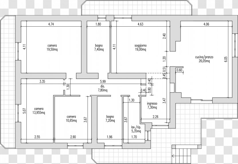 House Apartment Bathroom Planimetrics Kitchen - Porch Transparent PNG