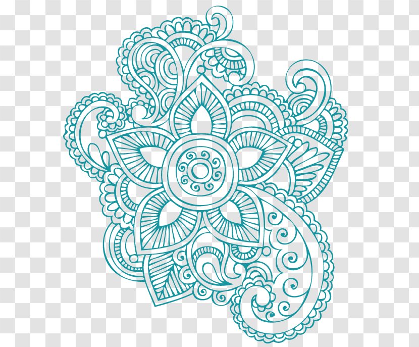 Mehndi Tattoo Henna Drawing - Mandala - Design Transparent PNG