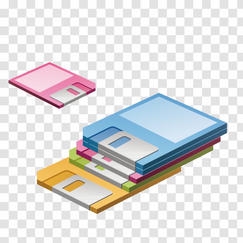 Floppy Disk Icon - Color Book Folder Transparent PNG