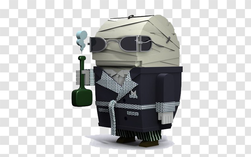 Character 3D Computer Graphics Model Sheet Illustration - Design - Square Mummy Toy Transparent PNG