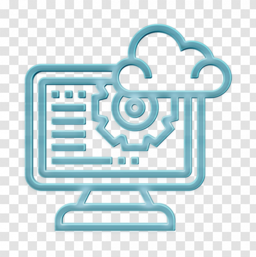 Big Data Icon Processing System Icon Cloud Icon Transparent PNG