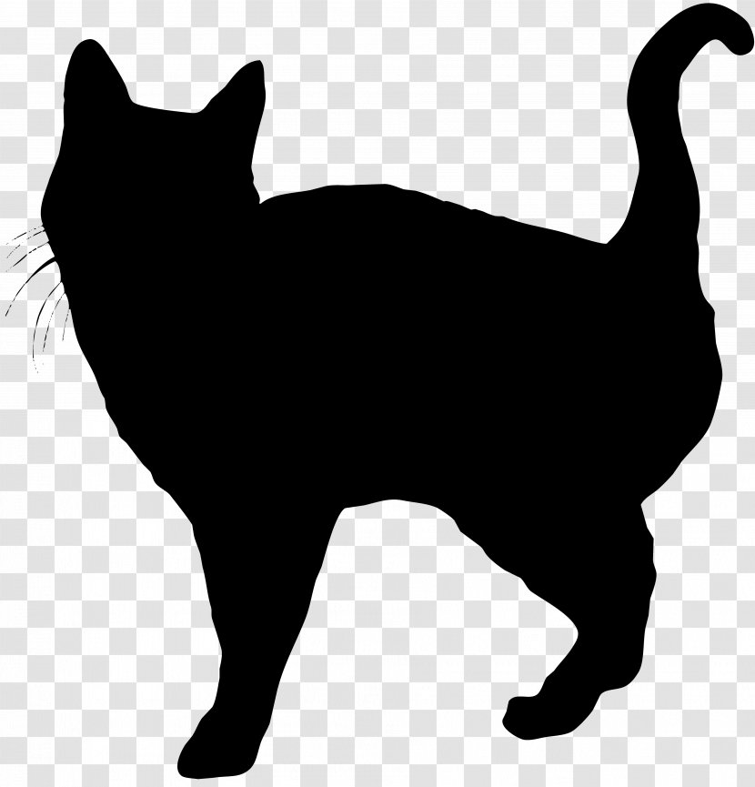 Manx Cat Whiskers Domestic Short-haired Wildcat Clip Art - Silhouette Transparent PNG