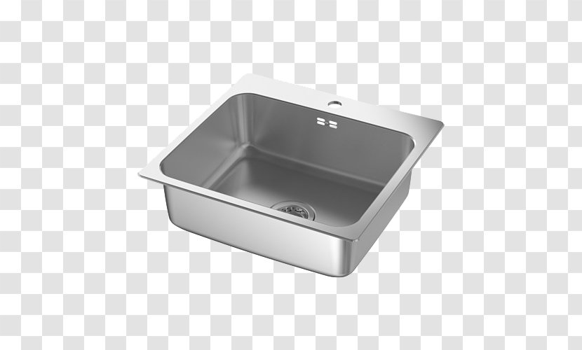 Sink Kitchen Tap IKEA Stainless Steel - Butcher Block - Embedded Transparent PNG