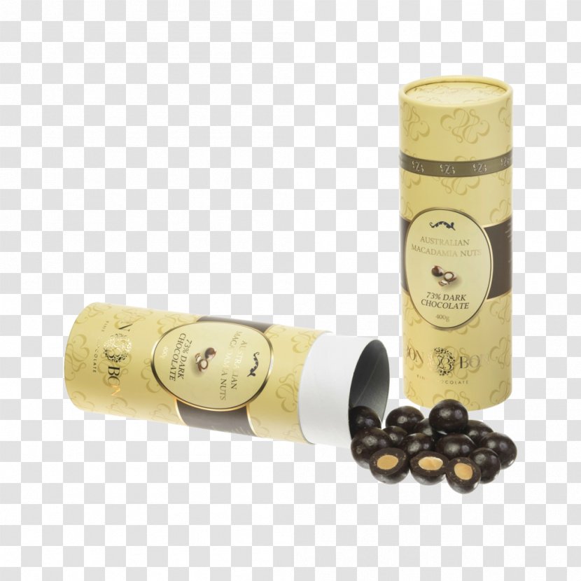 Bonbon Cylinder Milk Chocolate Macadamia - Nuts Transparent PNG