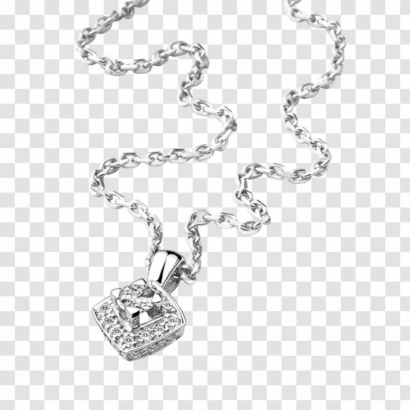 Locket Necklace Gold Charms & Pendants Diamond - Silver Transparent PNG