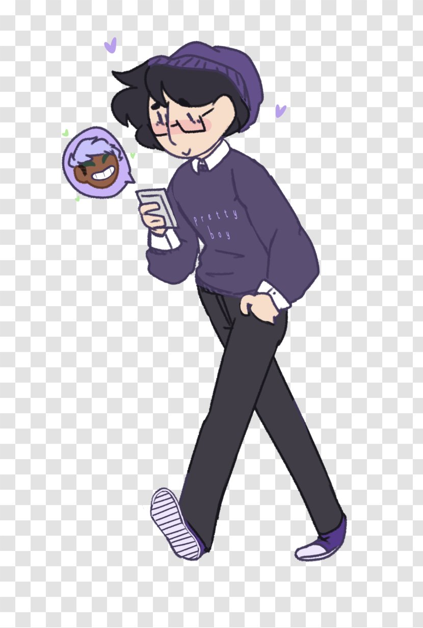 Human Behavior Cartoon Illustration Uniform - Flower - Purple Transparent PNG